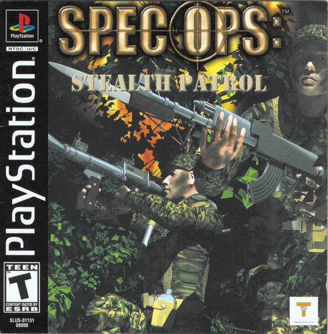 Spec Ops Stealth Patrol Back Cover - Playstation 1 Pre-Played