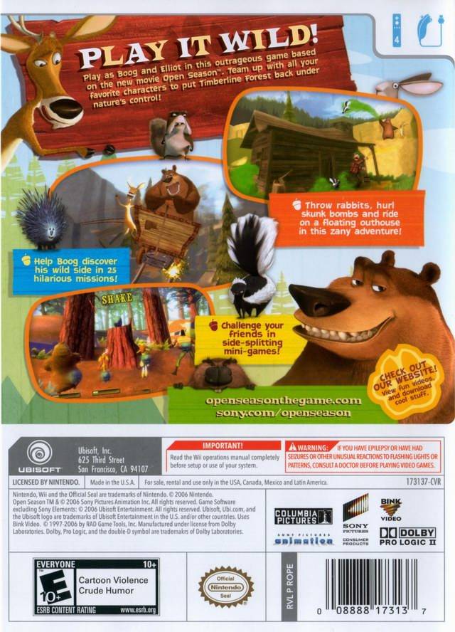 Open Season - Nintendo Wii Pre-Played