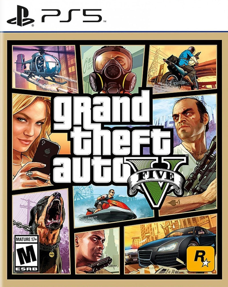 Grand Theft Auto 5 Front Cover - Playstation 5 Pre-Played