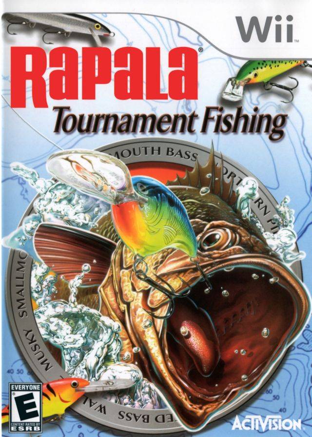 Rapala Tournament Fishing Front Cover - Nintendo Wii Pre-Played