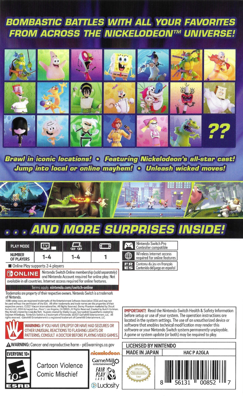 Nickelodeon All-Star Brawl - Nintendo Switch Pre-Played