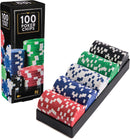 Cardinal Classics 100pc Colored Poker Chips Set