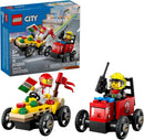 Pizza vs Fire Truck - Lego City 60458