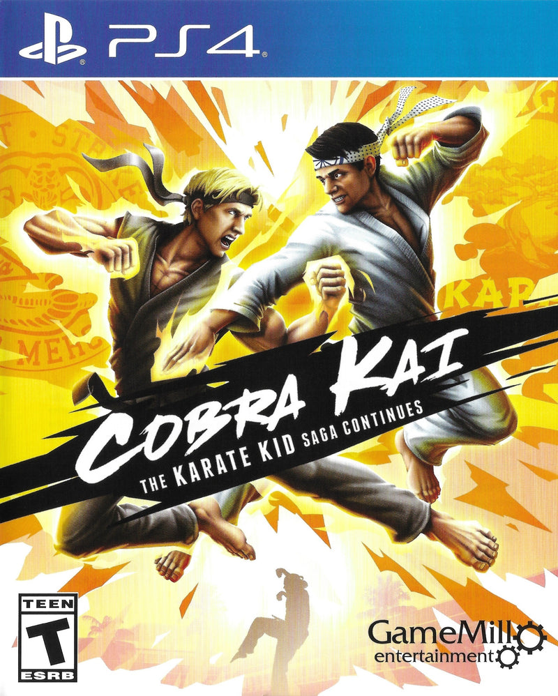 Cobra Kai The Karate Kid Saga Continues Front Cover - Playstation 4 Pre-Played