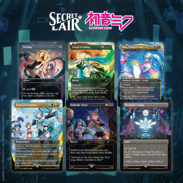 Magic the Gathering Secret Lair Drop: Hatsune Miku Digital Sensation English Non-Foil Edition