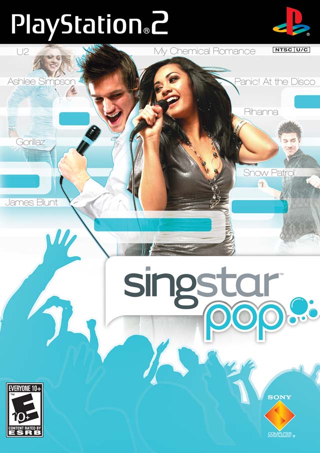 Singstar Pop Front Cover - Playstation 2
