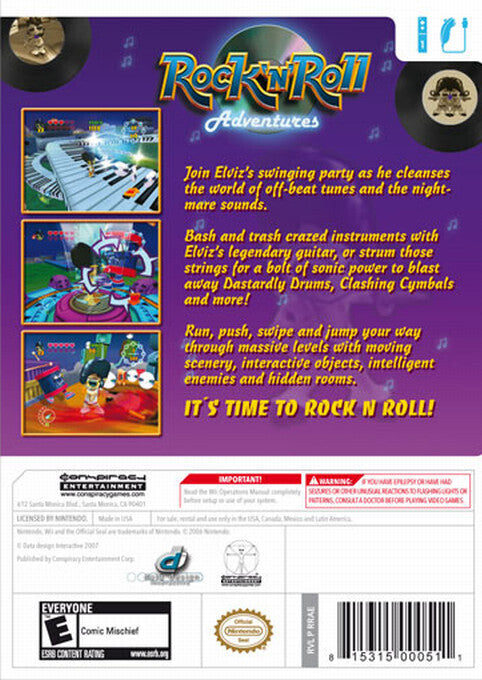 Rock 'N' Roll Adventures - Nintendo Wii Pre-Played