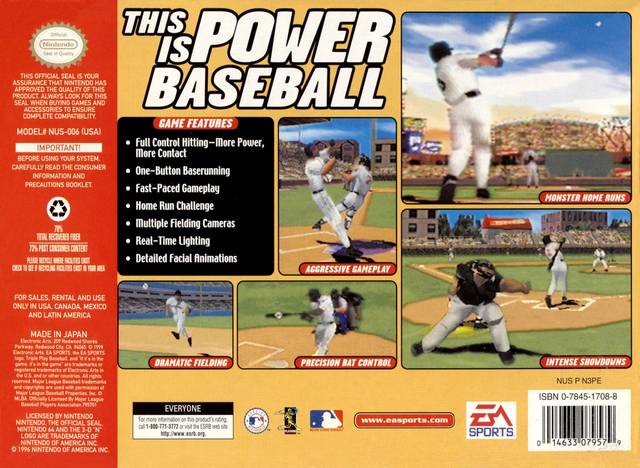 Triple Play 2000 - Nintendo 64 Pre-Played