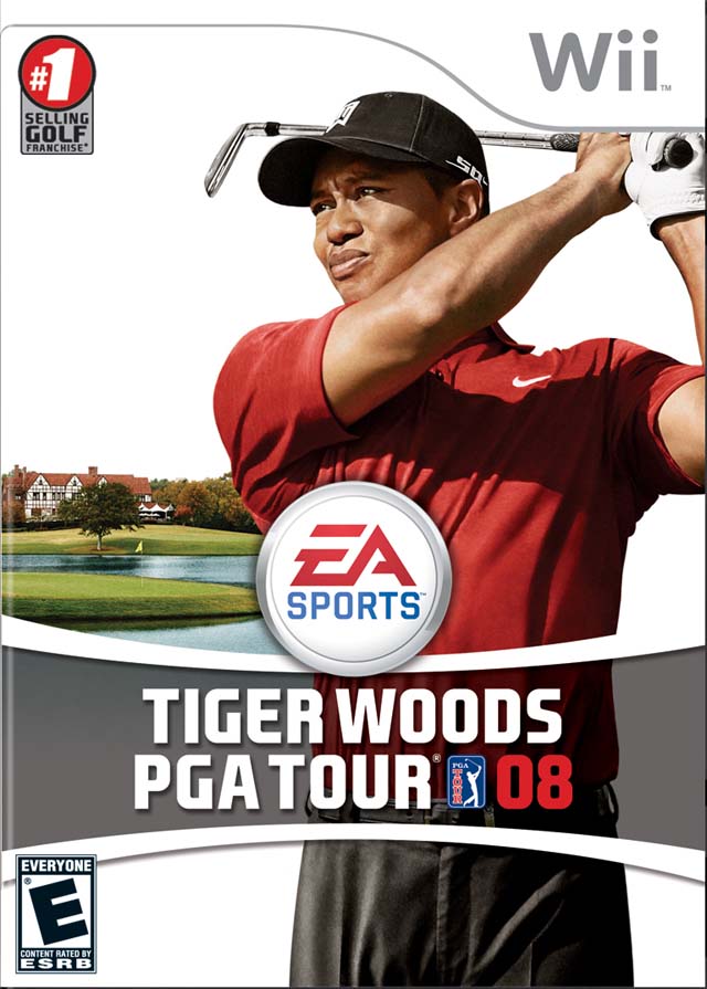 Tiger Woods PGA Tour 08 Front Cover - Nintendo Wii Pre-Played