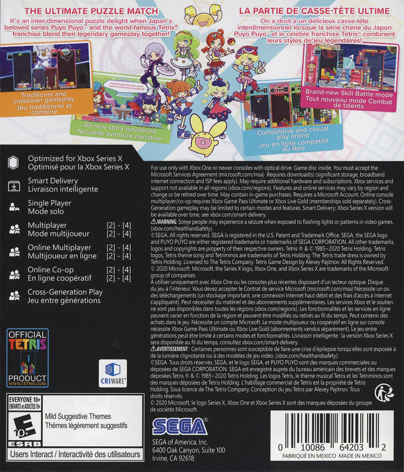 Puyo Puyo Tetris 2 Launch Edition - Xbox Series X/Xbox One