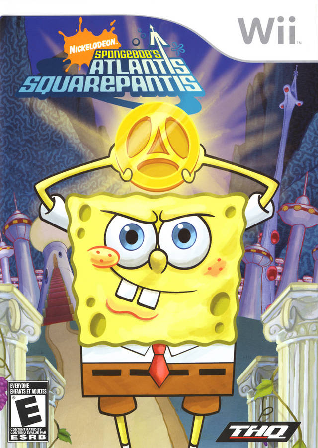 Spongebob Squarepants Atlantis Squarepantis Front Cover - Nintendo Wii Pre-Played