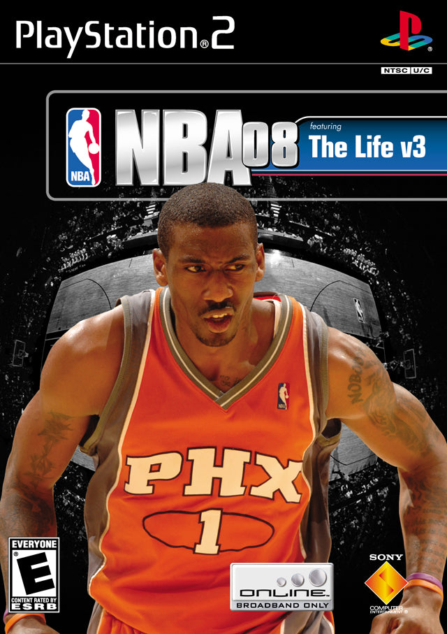 NBA 08 Featuring The Life v3 Front Cover - Playstation 2 Pre-Played