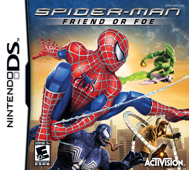 Spiderman Friend or Foe Front Cover - Nintendo DS Pre-Played