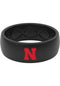 Nebraska Black Red Logo Ring