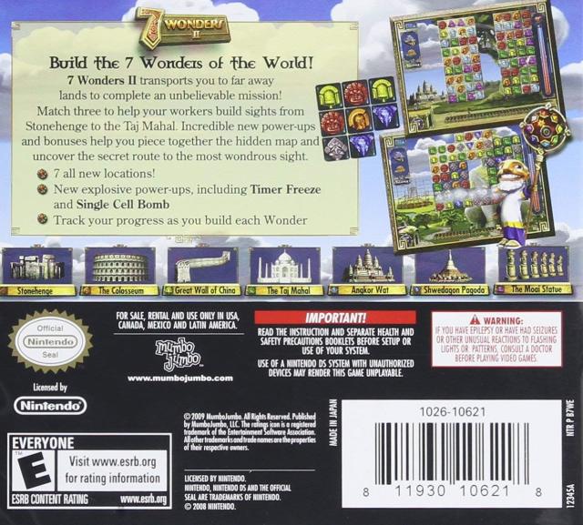 7 Wonders II - Nintendo DS Pre-Played