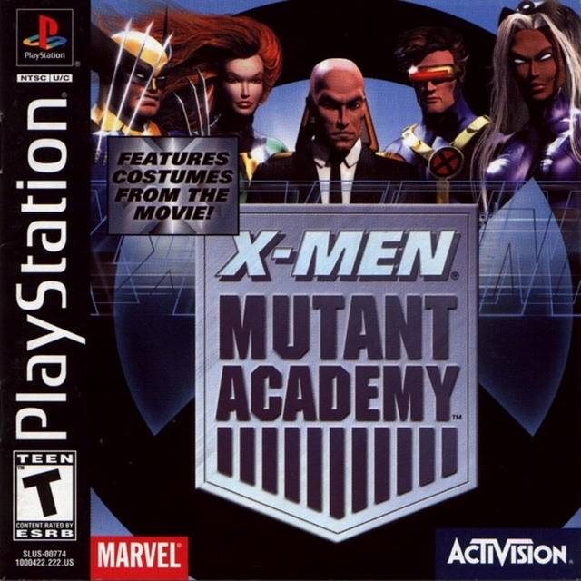 X Men Mutant Academy Front Cover - Playstation 1 Pre-Played