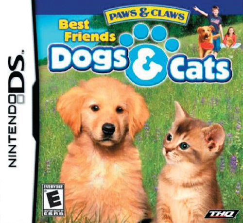 Paws & Claws Best Friends Dogs & Cats Front Cover - Nintendo DS Pre-Played
