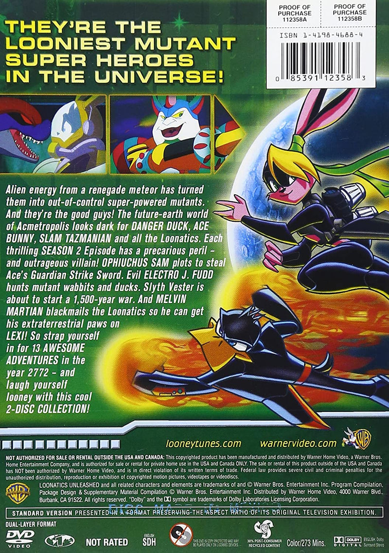 Loonatics Unleashed Complete Second Season - DVD Pre-Played