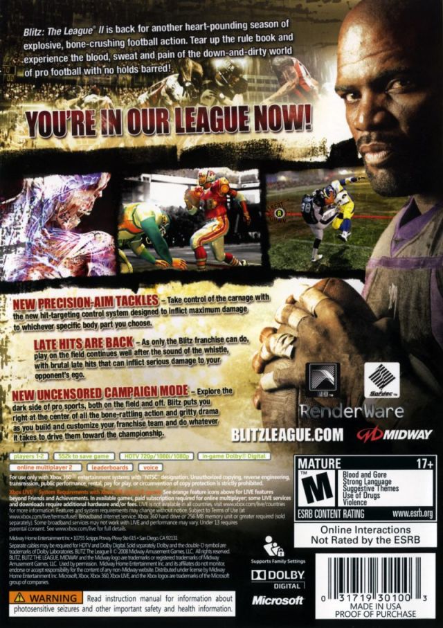 Blitz The League II  - Xbox 360 Pre-Played