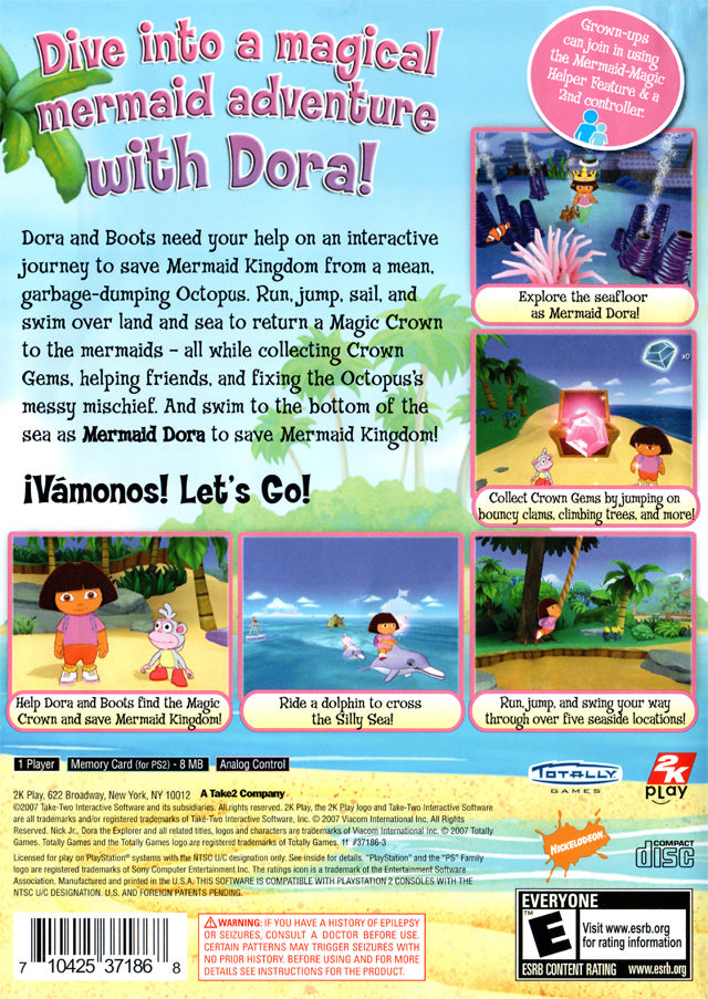 Dora the Explorer Dora Saves the Mermaids - Playstation 2 Pre-Played