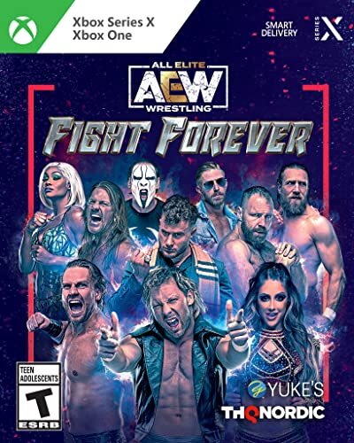 AEW Fight Forever Front Cover - Xbox One Pre-Played