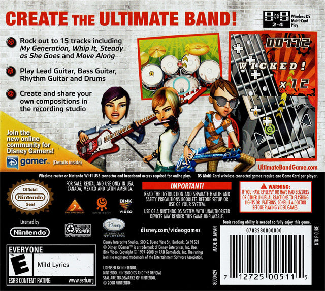 Ultimate Band - Nintendo DS Pre-Played
