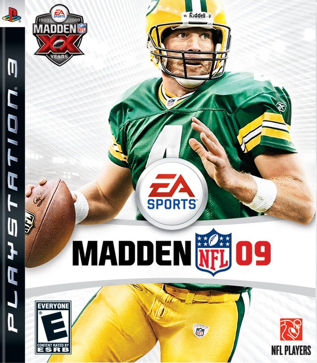 Madden 09 Front Cover - Playstation 3 Pre-Played