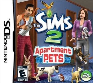 The Sims 2 Apartment Pets Front Cover - Nintendo DS Pre-Played