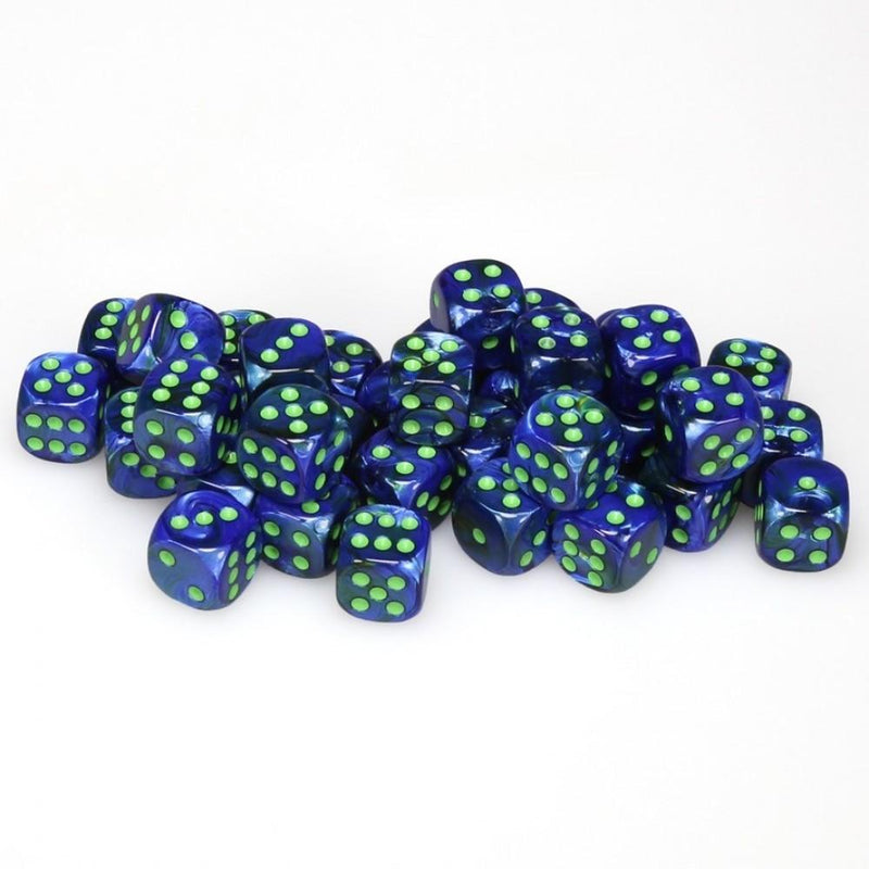 Chessex Dm8 12mm D6 Lustrous Dark Blue/Green (36)