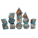 Cleric: Light Blue, Red Dice Set - Dungeons & Dragons Adventure Dice