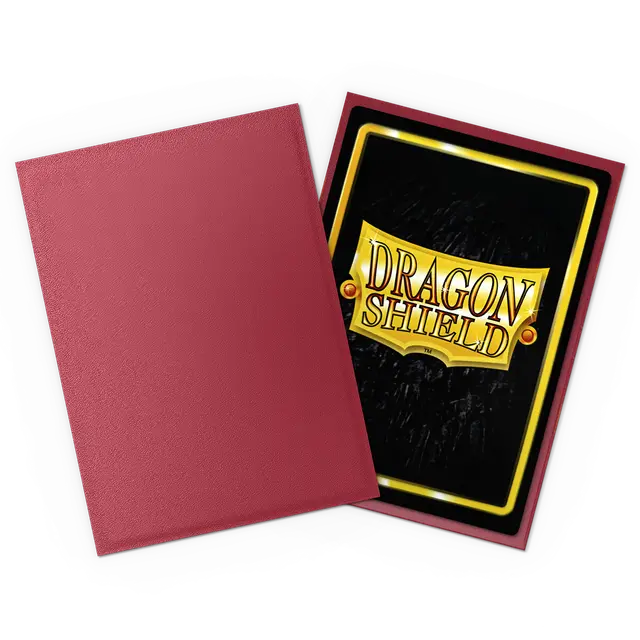 Dragon Shields (100) Matte Blood Red Non-Glare Card Sleeves