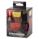 Dragon Shields Strongbox 100+ Card Deck Box - Clear Red