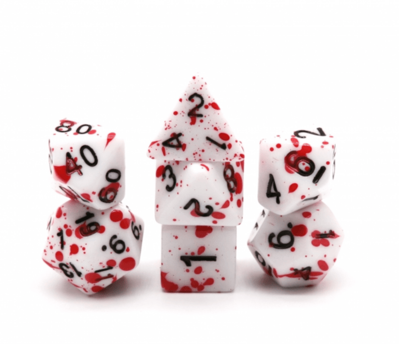 Blood Splatter - RPG Dice Set (7)
