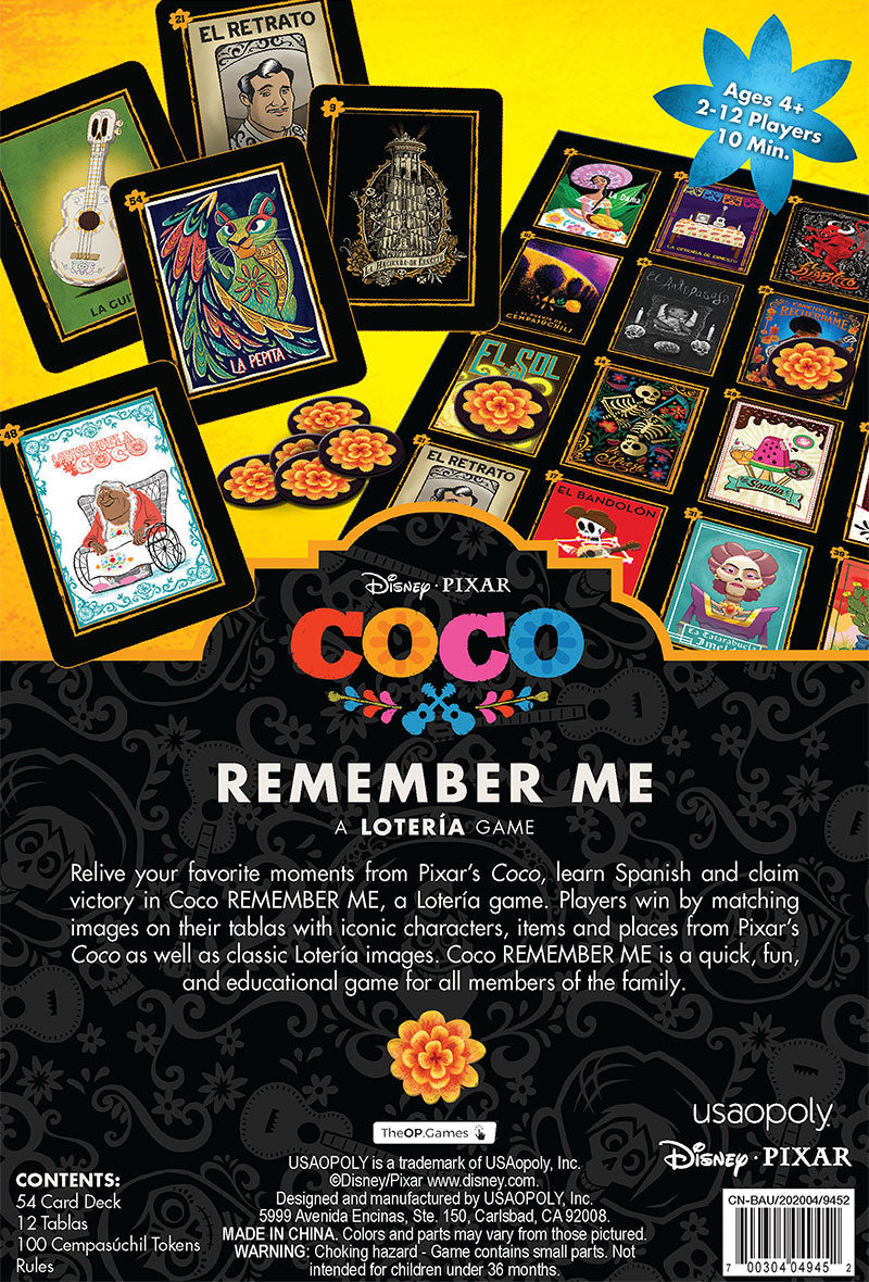 Loteria Coco Remember Me