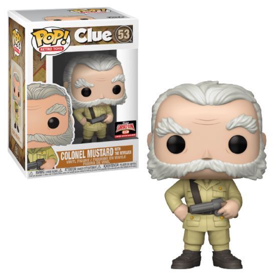 Pop! Retro Toys: Clue - Colonel Mustard with The Revolver Target Con 2021 Limited Edition 53