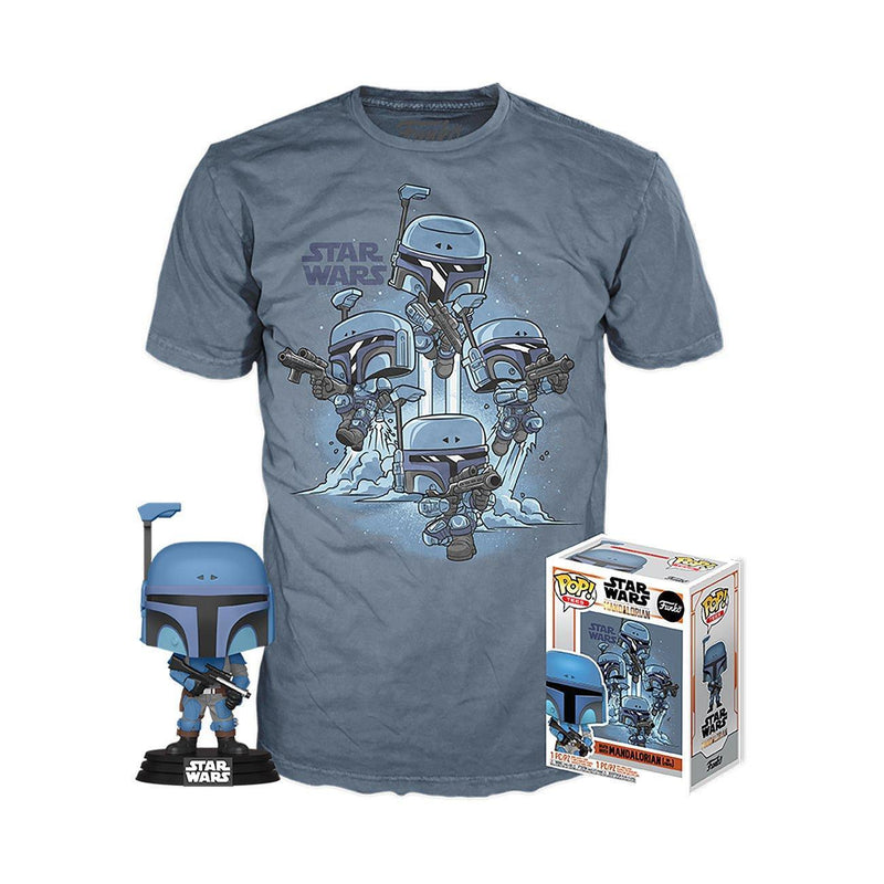 Pop! Pop & Tee Set : Star Wars Death Watch Mandalorian (No Stripes) GameStop Exclusive