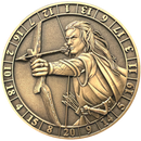 Dice Coins - d20 Male Elf Ranger