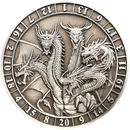 Dice Coins - d20 Five-Headed Dragon