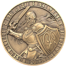 Dice Coins - d20 Female Human Fighter