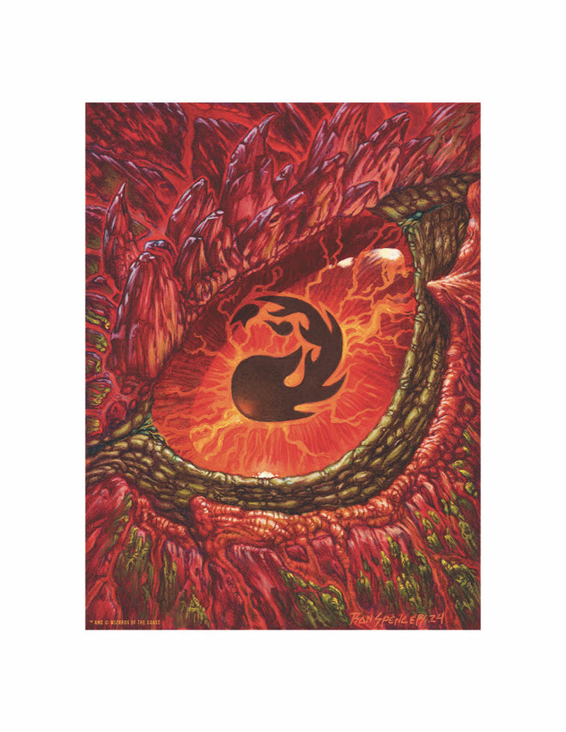 Dragon's Eye Land Mountain - Ron Spencer Art Print 9x11