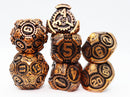 Airship Gears: Drifting Dirigible Metal RPG Dice Set