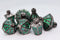 Moonlit Lantern: Midnight Acidfire Metal RPG Dice Set