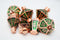Moonlit Lantern: Coppered Acidfire Metal RPG Dice Set