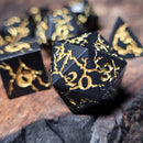 Cracked Storm Wracked Metal Dice Set