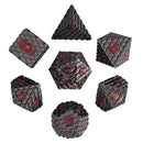 Dragon's Gaze Gunmetal Metal Dice Set