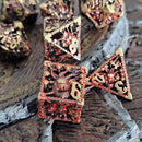 Orox Sees Gold Hollow Metal Dice Set
