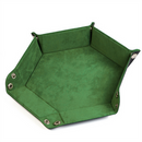 Grass Green Hex - Leatherette & Velvet Hex Dice Tray