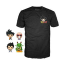 Pop! Dragon Ball Z Pocket Pop and Tee 4 Pack Gamestop Exclusive Size Small Pre-Played