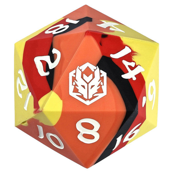 Fire Ball - Silicone 55mm Chonk D20