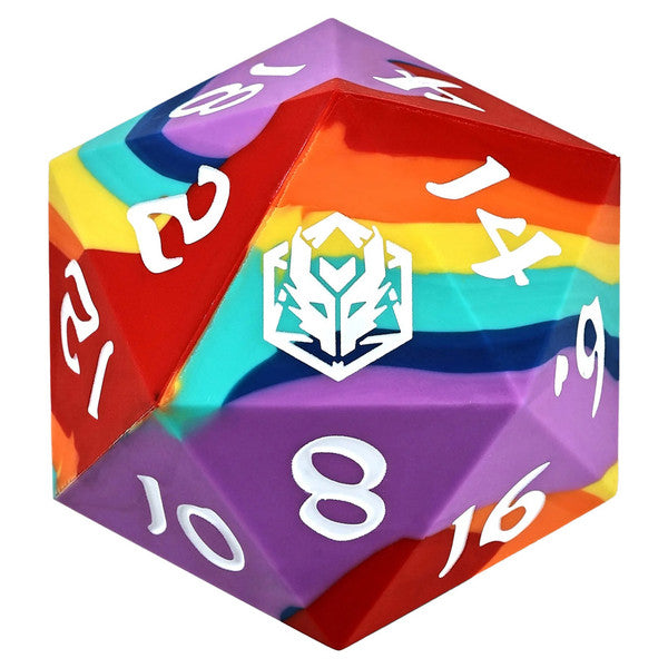 Rainbow Realms - Silicone 55mm Chonk D20